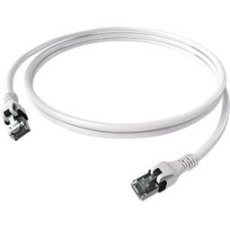 EASYLAN CPP1OWAWAW0020 - Cat.6a patch cable, DualBoot, PushPull, S/FTP, white, 2 m