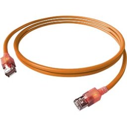 EASYLAN CS1OOADAD0020 - Cat.6a LED patch cable, DualBoot, S/FTP, orange, 2 m