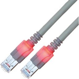 EASYLAN CS1OACDCD0025 - Cat.6 LED patch cable, DualBoot, S/FTP gray, 2.5 m