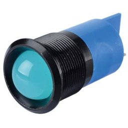 APEM APM Q22P1B B24AE - Indicator LED, 24 V AC/DC, 22 mm, FASTON, blue/BlC