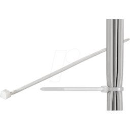 GOOBAY 17061 - Cable tie 200x2,5 mm, UV weatherproof, transparent-white
