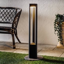Lucande LED path light Pirron, 80 cm, triangular, IP54