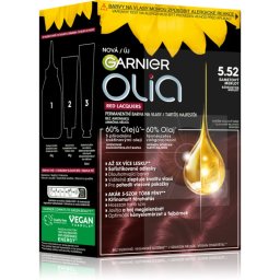 Garnier Olia Big Kit Permanent Hair Dye shade 5.52 Glassy Merlot 1 pc