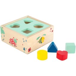 Small foot Shape-Fitting Cube Forest activity puzzle toy wooden 12 m+ 5 pc
