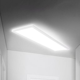 Briloner LED panel Move, sensor, 98 x 20 cm, IP44, plastic, white