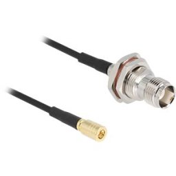 DELOCK 90724 - Antenna cable, TNC socket > SMB plug, 0.2 m