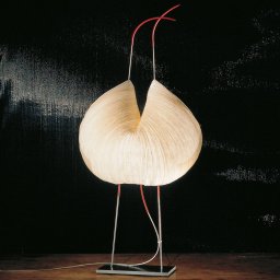 Ingo Maurer LED table lamp Poul Poul, beige, height 70 cm