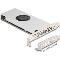 DELOCK 90806 - PCIe x16 > 4 x external 20 Gbps USB-C, fan and heat sink