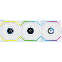 LIAN 12RSLLCD1W - Lian Li Wireless LCD fan, ARGB, Reverse, 120 mm, white