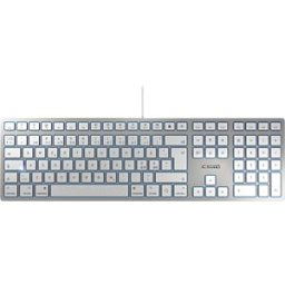 CHERRY JK-1600EU-1 - Keyboard, USB, Silver, US, QWERTY