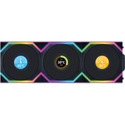 LIAN 12SLLCD1W3B - Lian Li Wireless LCD fan, ARGB, PWM, 120 mm, black