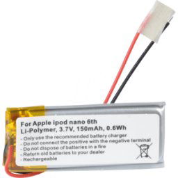 ECO GMBH AKKU IPD NANO 3 - 150 mAh, Li-Pol for APPLE iPod Nano 6G