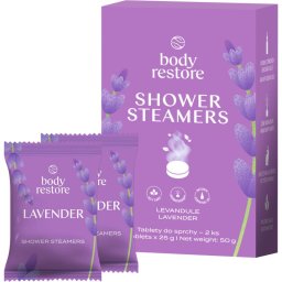 Body Restore Lavender Shower Steamers shower tablets with lavender fragrance 2x25 g