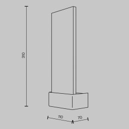 Maytoni Ornate LED wall light, chrome/clear, height 31 cm, glass