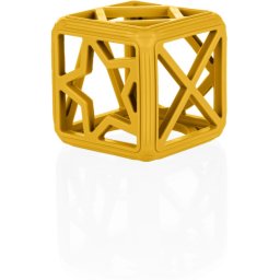 Zopa Silicone Teether Square chew toy 0 m+ Mustard Yellow 1 pc