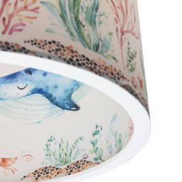 Elobra Pendant light 25/40 Sea animals, Ø 38 cm, colourful, plastic