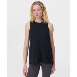 Sweaty Betty Soft Flow Studio Longline Vest Black womens