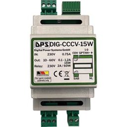 DIGITAL POWER SYSTEMS DPS DIG-CCCV-15W - Switching power supply, rail mounting, 10 W, 10 - 60 V, 1.2 A, p