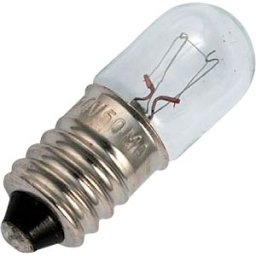 SCHIEFER LIGHTING SCHI 102857200 - E10 T10x28, 60 V, 83 mA, 5 W, C2F, 2K hrs, clear