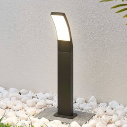 Lindby LED path light Ilvita, 60 cm, anthracite, metal, IP54