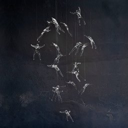 Terzani Angel Falls - Pendant light, 18 angels