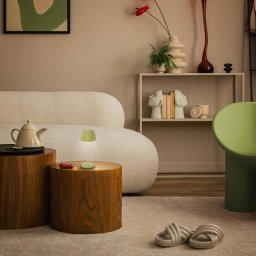 Briloner LED rechargeable table lamp Brilo unplugged Riffle, 20 cm, green