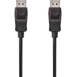 NEDIS N CCGB37010BK20 - DisplayPort Cable 1.2, DP male > DP male, 2 m, black
