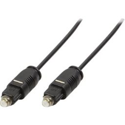 LOGILINK CA1007 - Audio cable, Toslink/M to Toslink/M, PMMA wire, black, 1.5 m