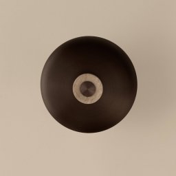 Audo Copenhagen Audo Reverse LED wall light, sand/bronze, stone, Ø 24 cm