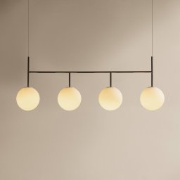 Audo Copenhagen Audo TR Bulb Frame pendant light, 4-bulb, steel grey/white