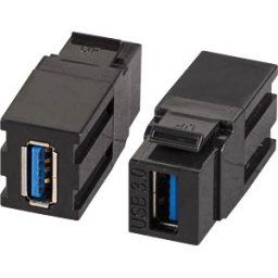EFB-ELEKTRONIK EFB EB537V2 - Keystone adapter USB A socket - USB A socket black