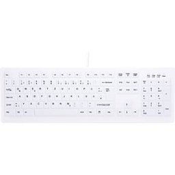 CHERRY AK-BC-C8100FU1WG - Tastatur, USB, desinfizierbar, weiß, DE