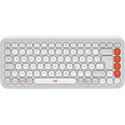 LOGITECH POPIKWS - Keyboard, Bluetooth, white-orange, QWERTZ