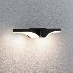 Paulmann Pekana LED outdoor wall lamp, anthracite, 30 cm aluminium, IP44