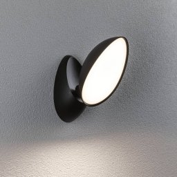 Paulmann LED outdoor wall lamp Batona, anthracite, 27 cm aluminium, IP44