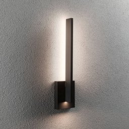 Paulmann LED outdoor wall lamp Levka, anthracite, 49 cm aluminium IP44