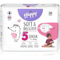 Bella Baby Happy Soft&Delicate Size 5 Junior disposable nappies 11-18 kg 38 pc