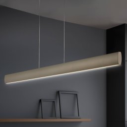 Knapstein LED pendant light Runa, bronze, length 92 cm