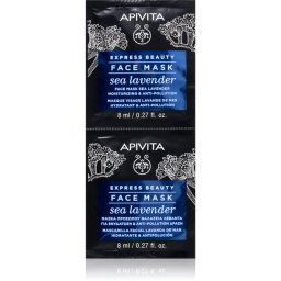 Apivita Express Beauty Moisturizing Face Mask Sea Lavender Face Mask with moisturising effect 2x8 ml