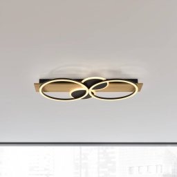 JUST LIGHT. GmbH JUST LIGHT. Trooper LED ceiling light, iron, wood