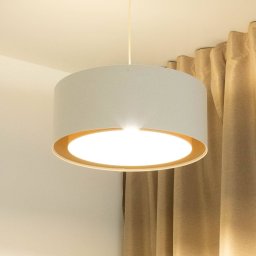 Maco Design Boho pendant light, cream/beige, Ø 50 cm, height 20 cm, jute