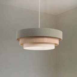 Maco Design Triniti pendant light, green/beige/cream, Ø 60 cm, textile