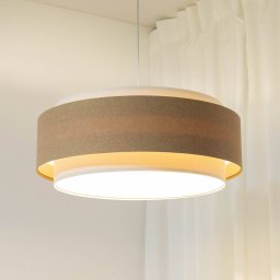 Maco Design Boho Elegant pendant light, beige/cream, Ø 60 cm, textile