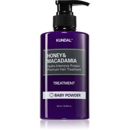 KUNDAL Honey & Macadamia Baby Powder Intensive Hydrating Treatment for dry and damaged hair 500 ml