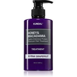 KUNDAL Honey & Macadamia Pink Grapefruit Intensive Hydrating Treatment for dry and damaged hair 500 ml