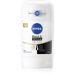 NIVEA Black & White Invisible Silky Smooth Antiperspirant Stick 50 ml