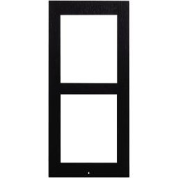 2N 9155022B - Front panel for 2N surface mount frame, black, 2-gang