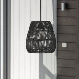 PR Home outdoor hanging light Saigon, black, Ø 38 cm, UK