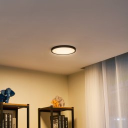 Lindby LED ceiling light Pravin, Ø 23 cm, 3,000 K, black