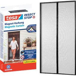 TESA 55394-1 - tesa® Insect screen magnetic curtain 1.2 m x 2.4 m, anthracite